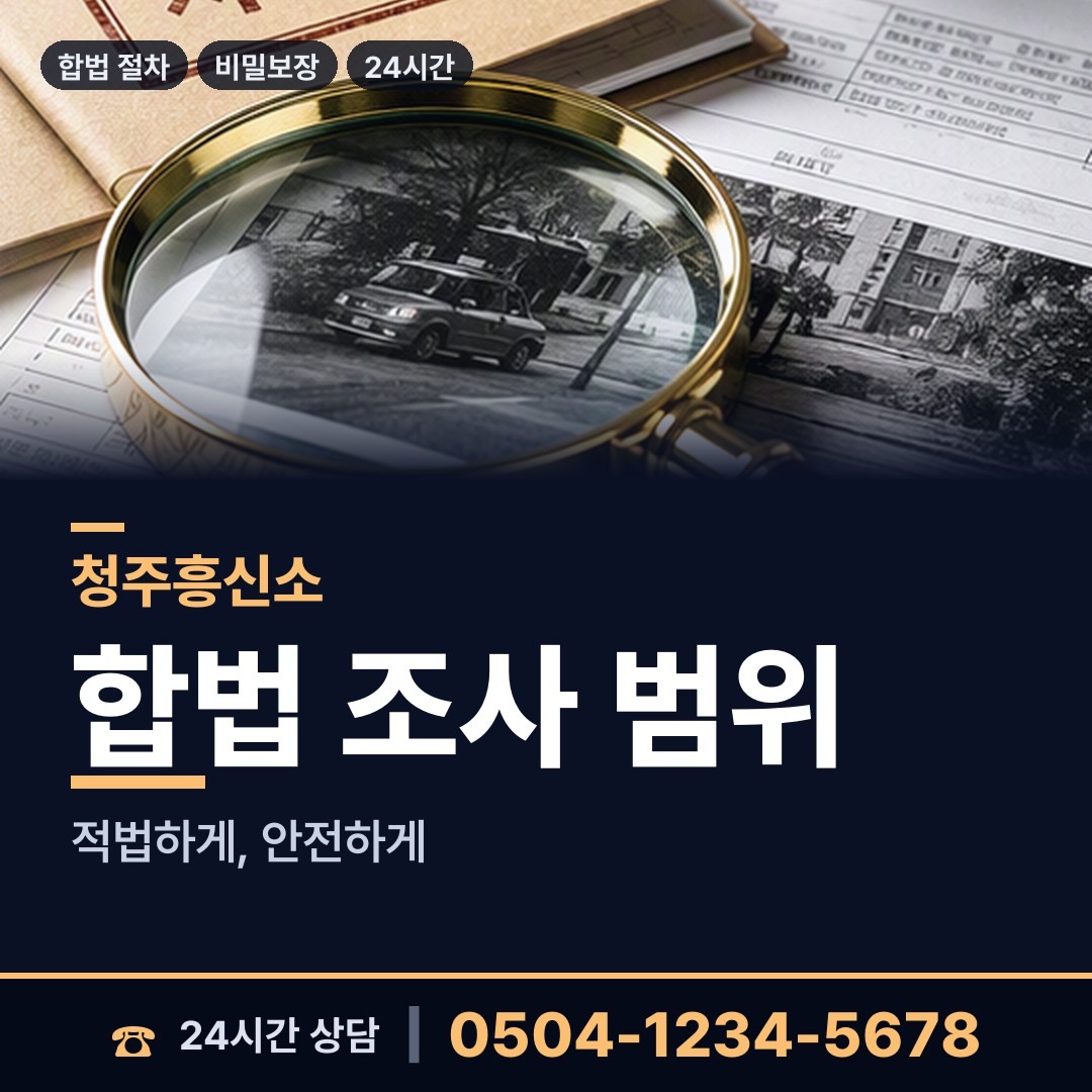 청주 용암1동 증거수집 상담 안내